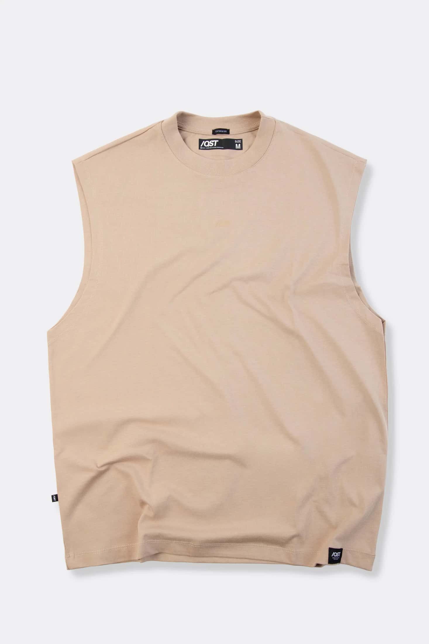 CAMISETA MANGA CORTA COLOR WARM TAUPE