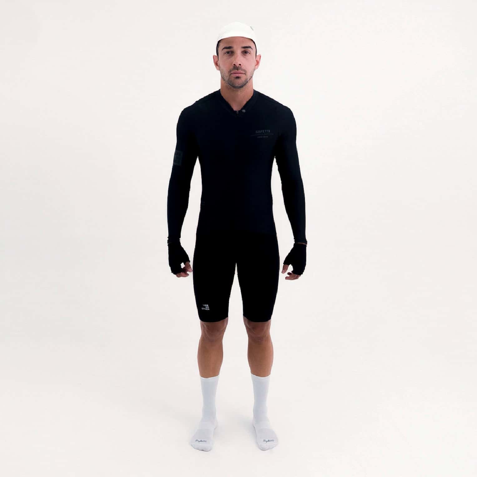 CAMISA CICLISMO MANGA LARGA LATITUDE NERO PARA HOMBRE - miniatura 1