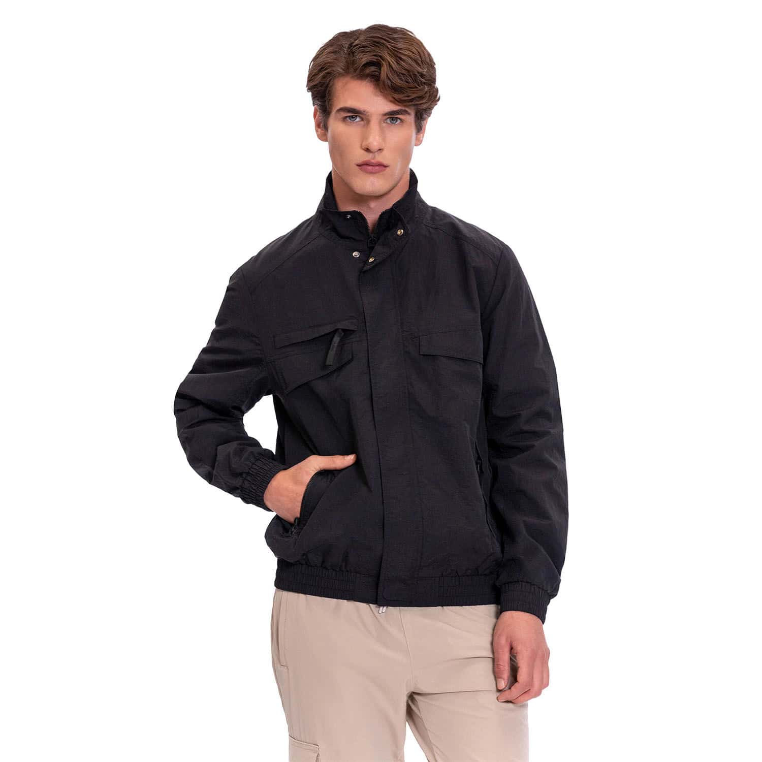 Chaqueta tipo Bomber para Hombre Alea Negra