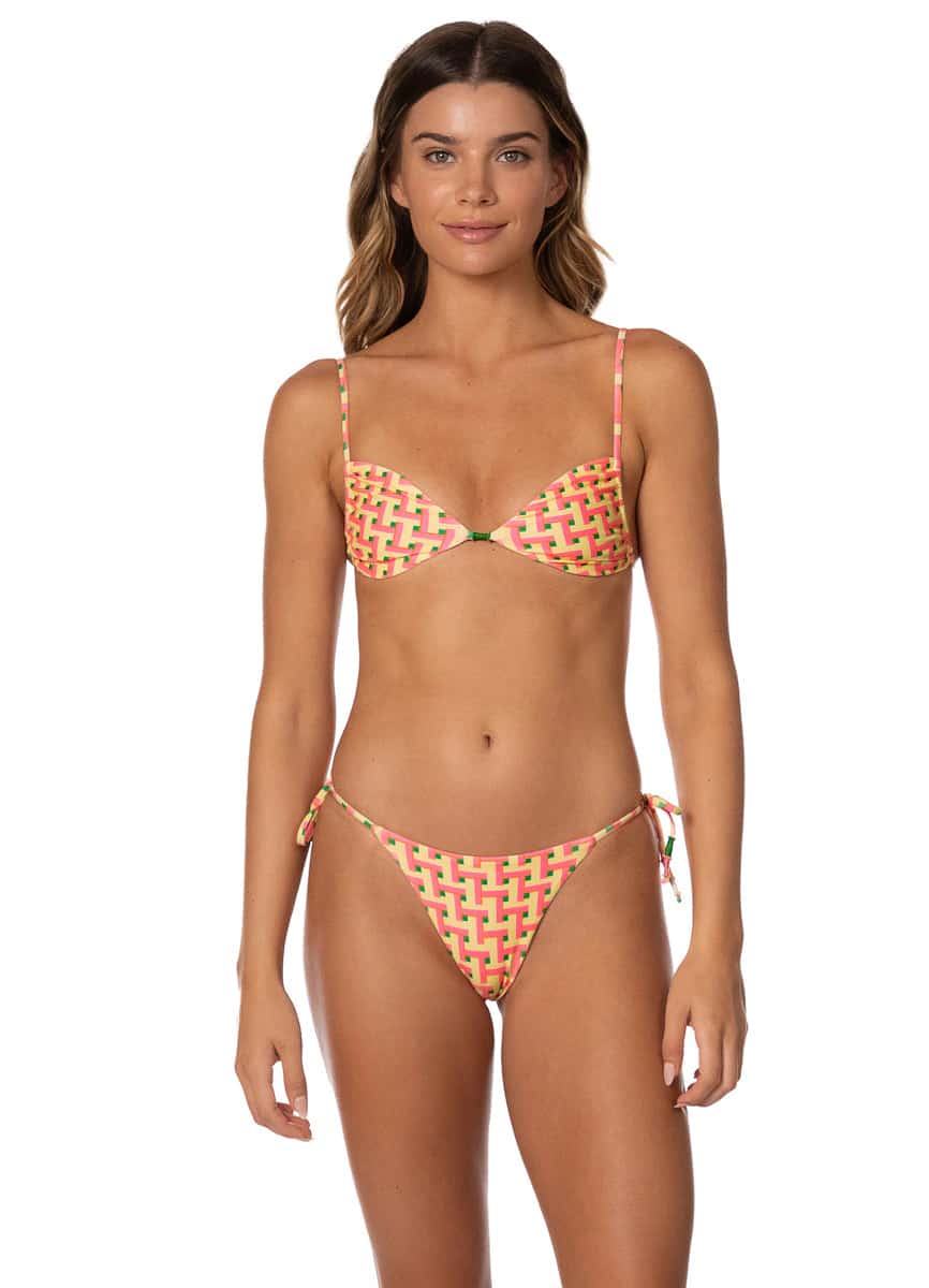 Maaji Blush Tide Ariel Sliding Triangle Bikini Top