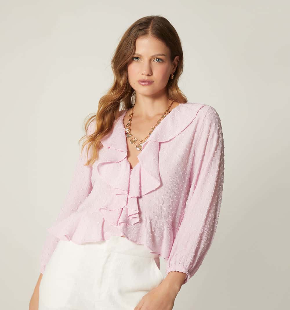 Blusa con bolero manga 3/4