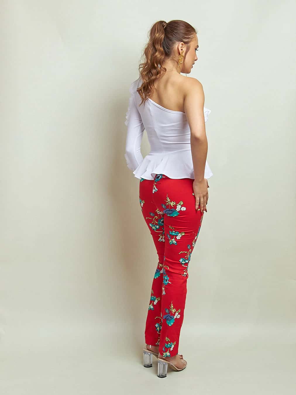 Pantalón Murex Rojo Flores - miniatura 3
