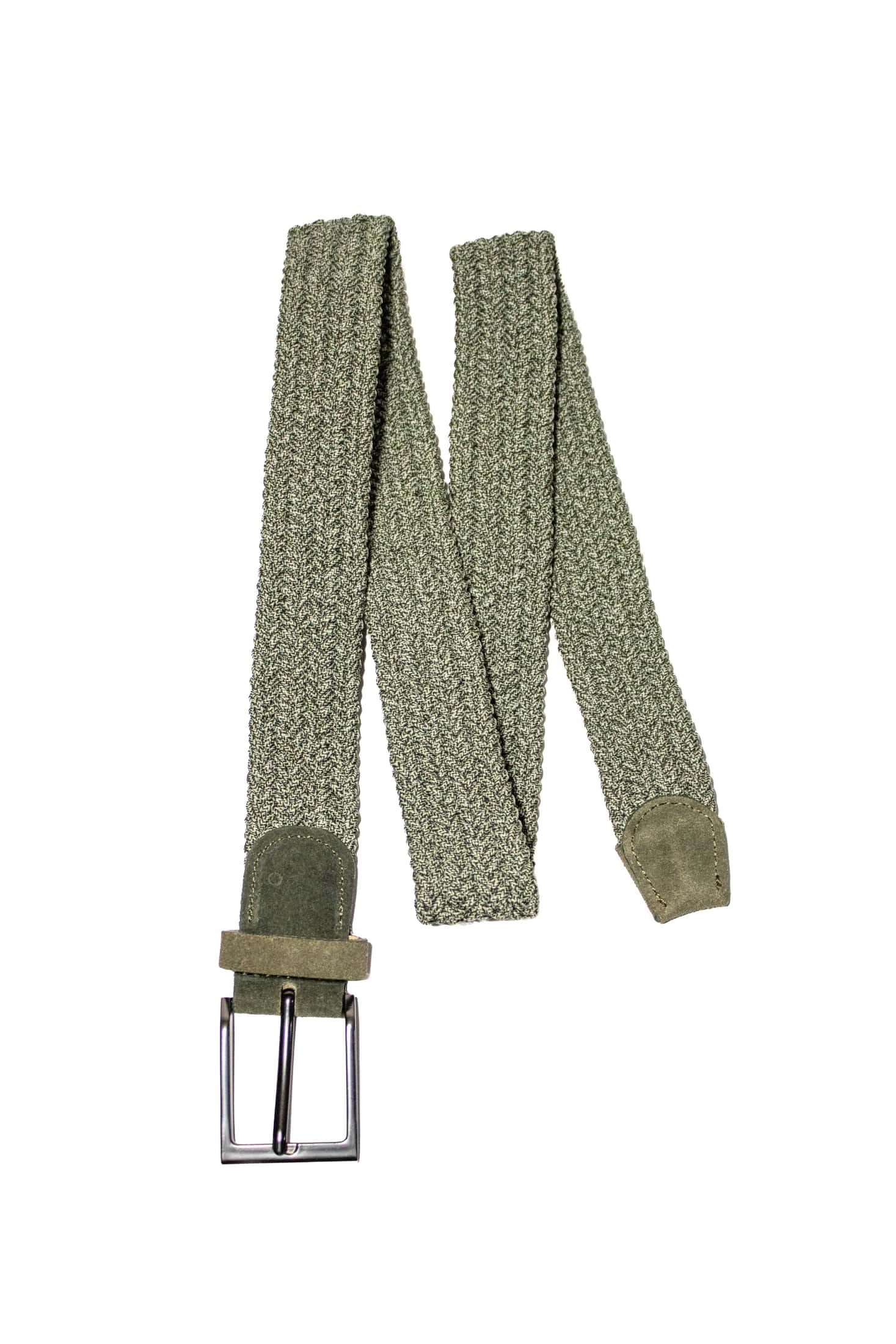 Cinturón Elástico Verde Militar Para Hombre