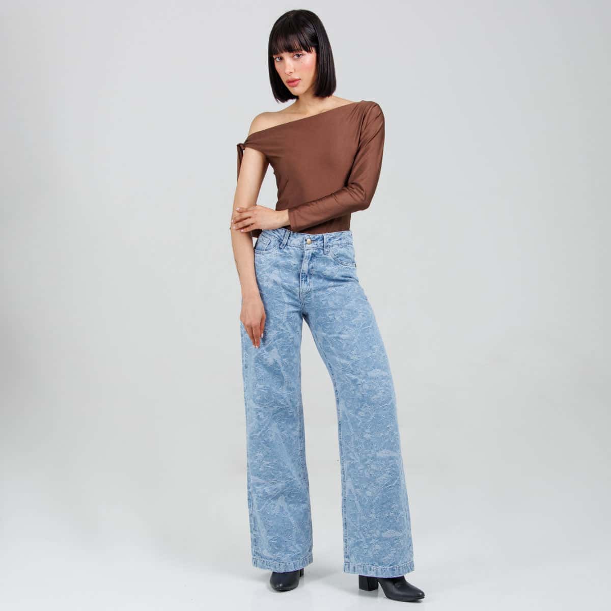 Jean wide Leg Ax-3102 Rigido