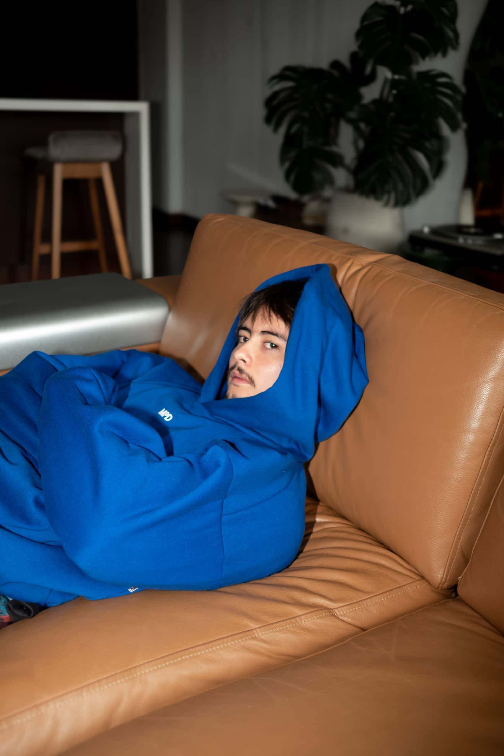 Hoodie Merci Error Azul