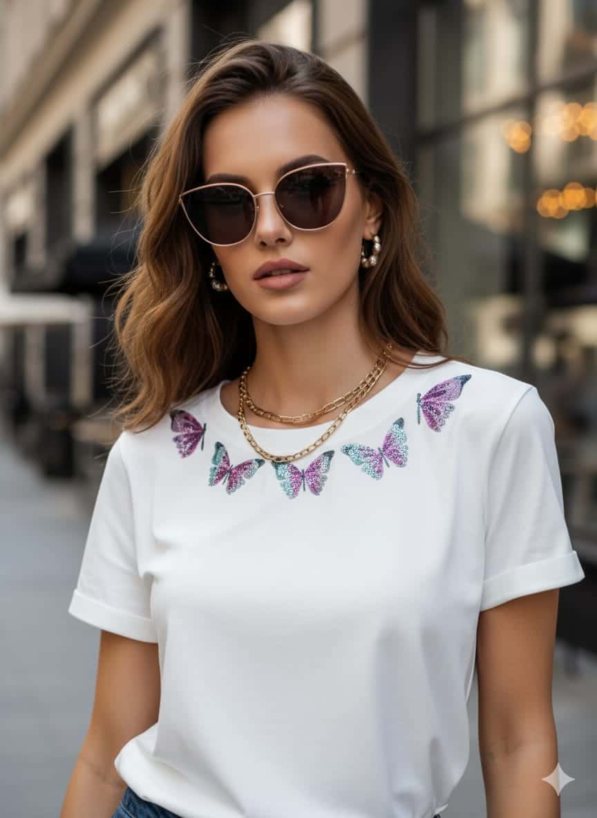 CAMISETA SHINY BUTTERFLY - miniatura 1