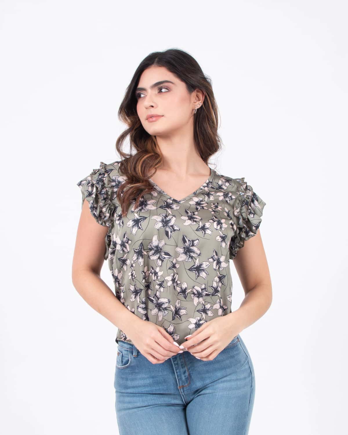 Blusa estampada para mujer