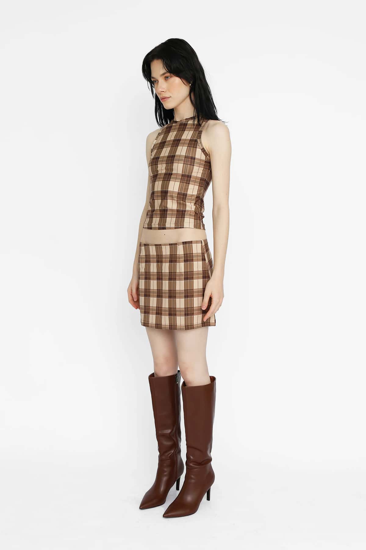 Classic Tank Top In 90’s Plaid - miniatura 4