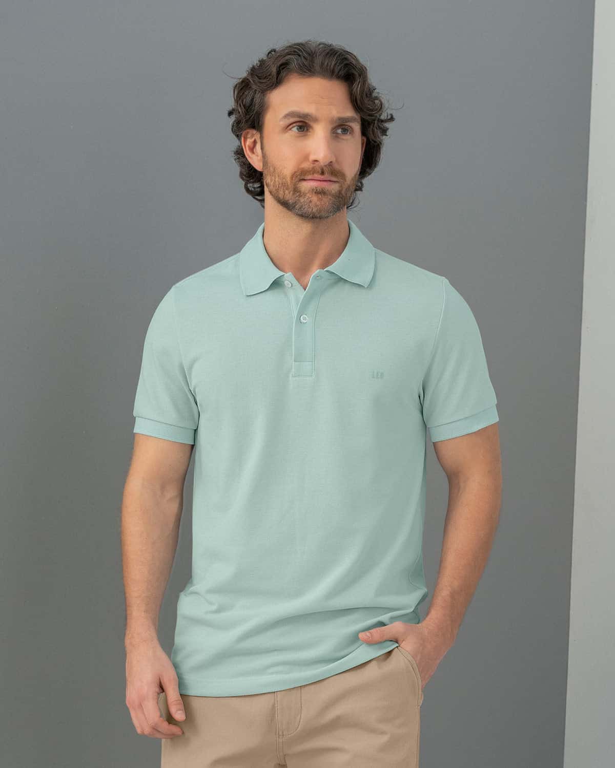 Camiseta tipo polo manga corta masculina