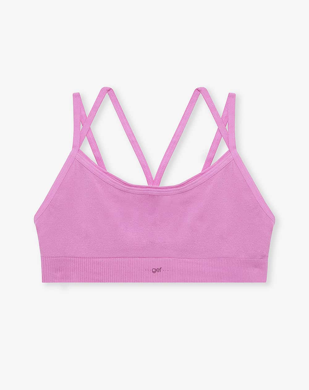 Top niña doble seamless rosado