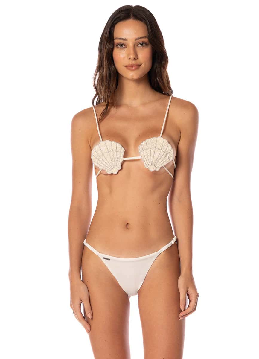 Maaji Romantic Lace Seashell Fashion Top Bikini Top