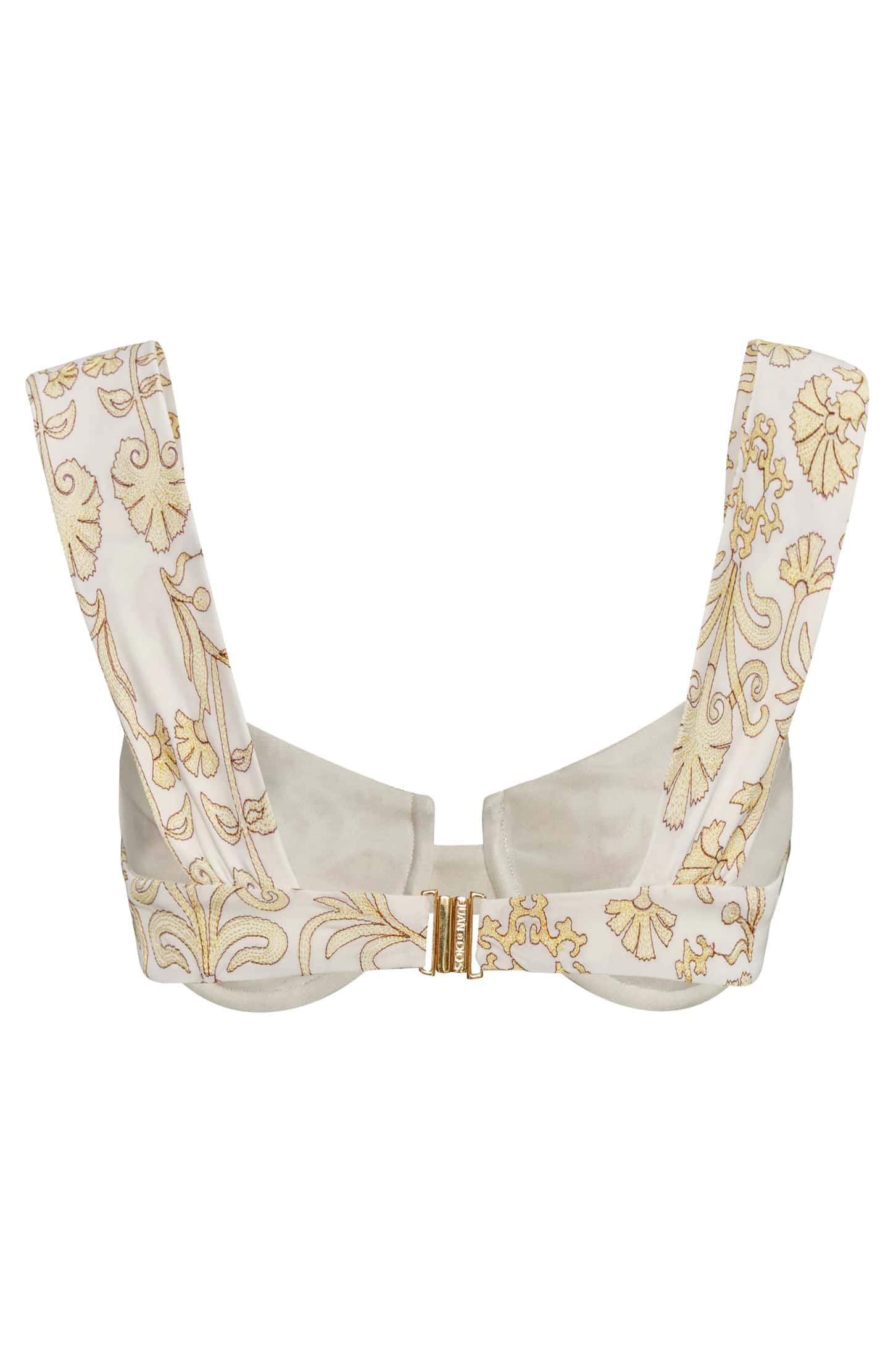 Sabina Embroidered Top / Yellow Flowers - Ivory - miniatura 2