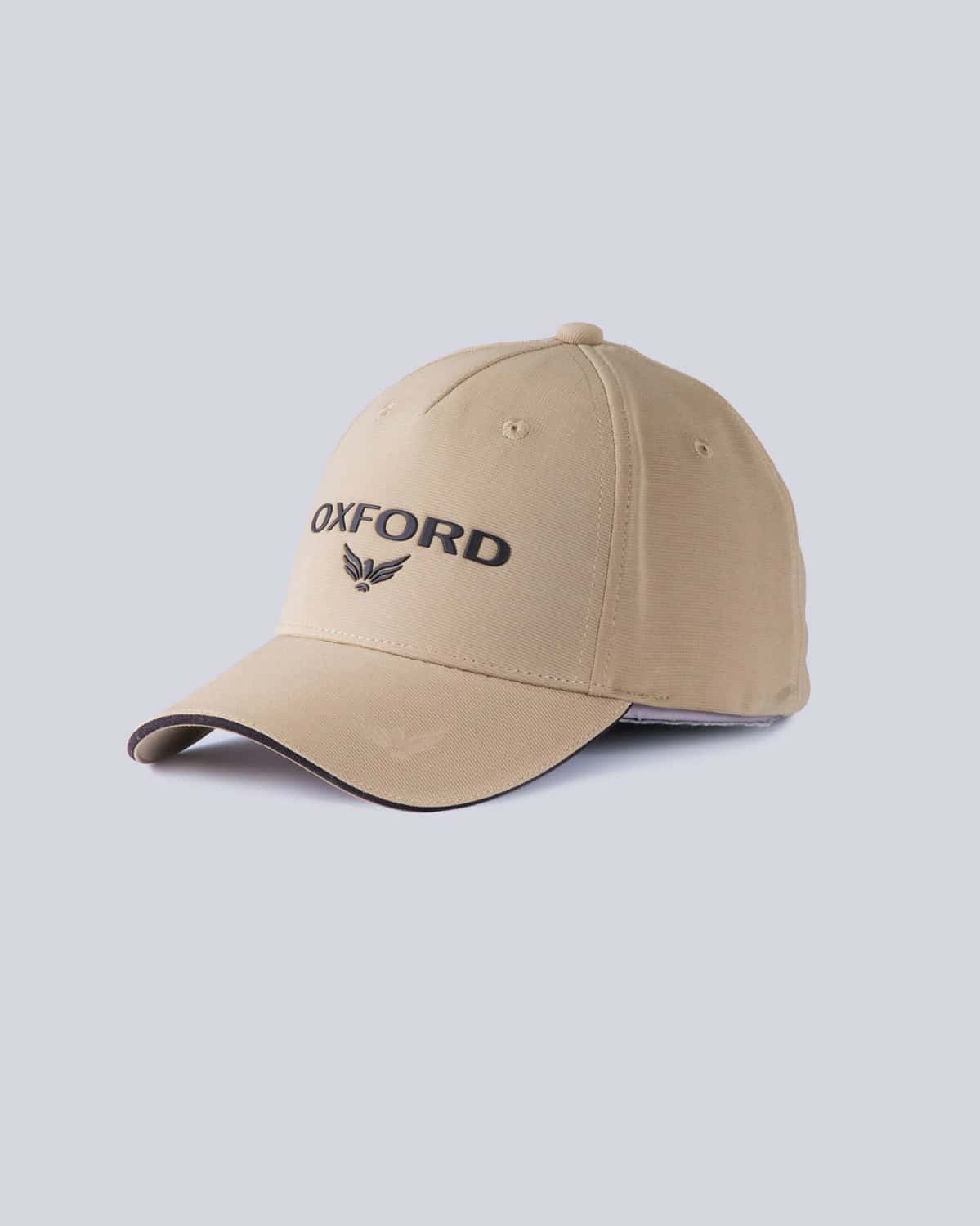 Gorra beige estampado frontal