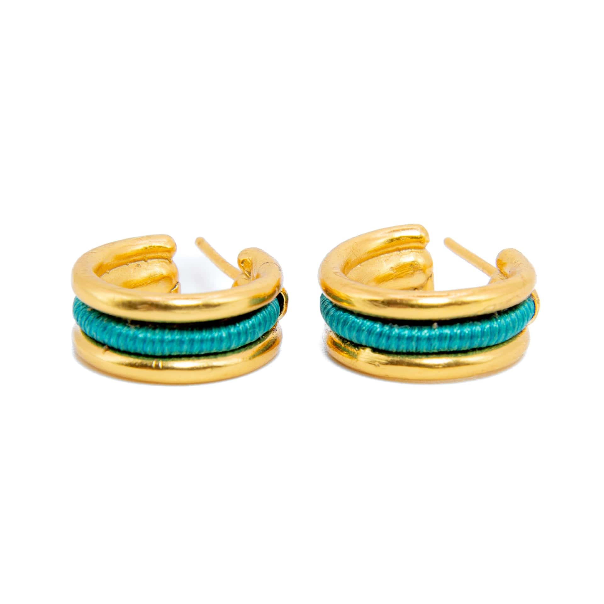 Mini Duo Tangle Earrings - Woven