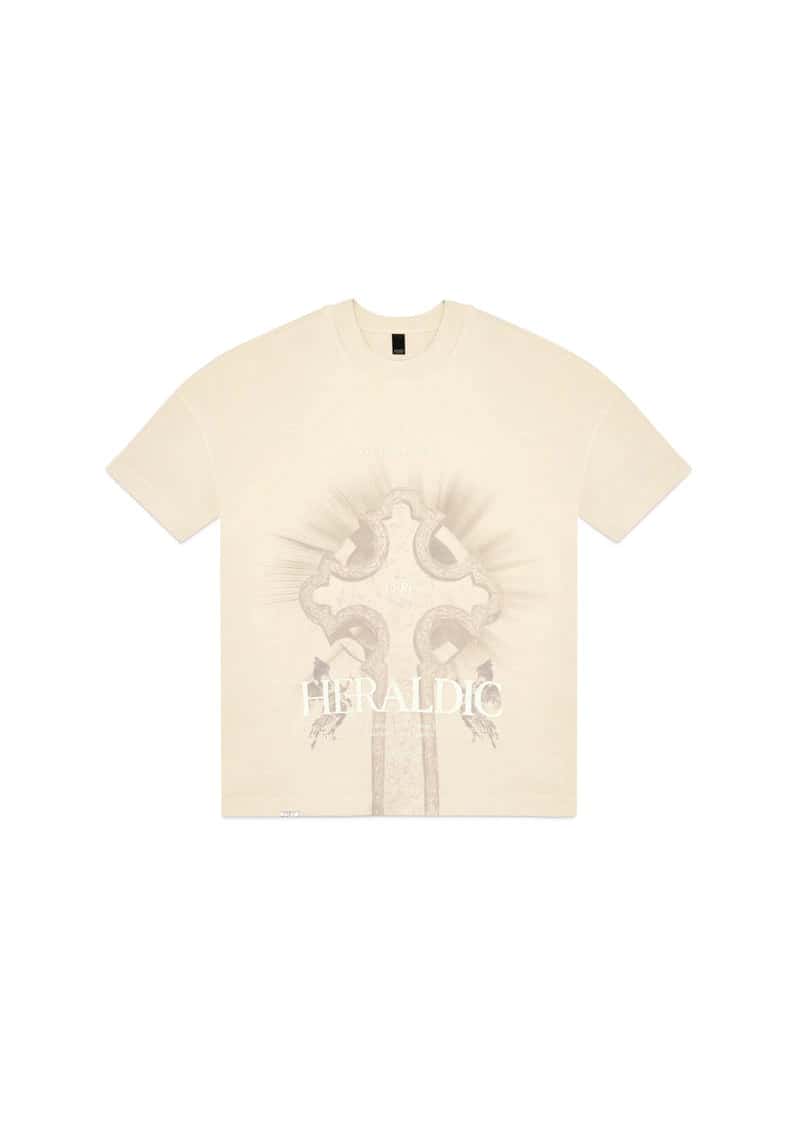 Heraldic Cream Rood T-shirt - miniatura 1