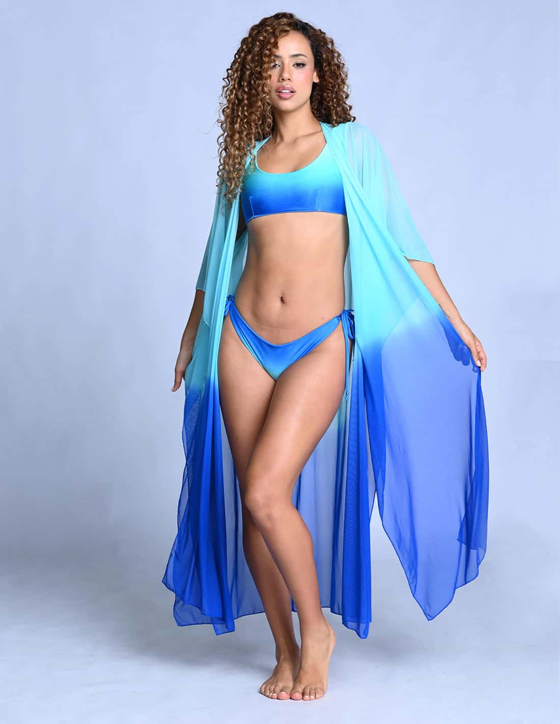 Kimono Fly Turquoise + King Blue