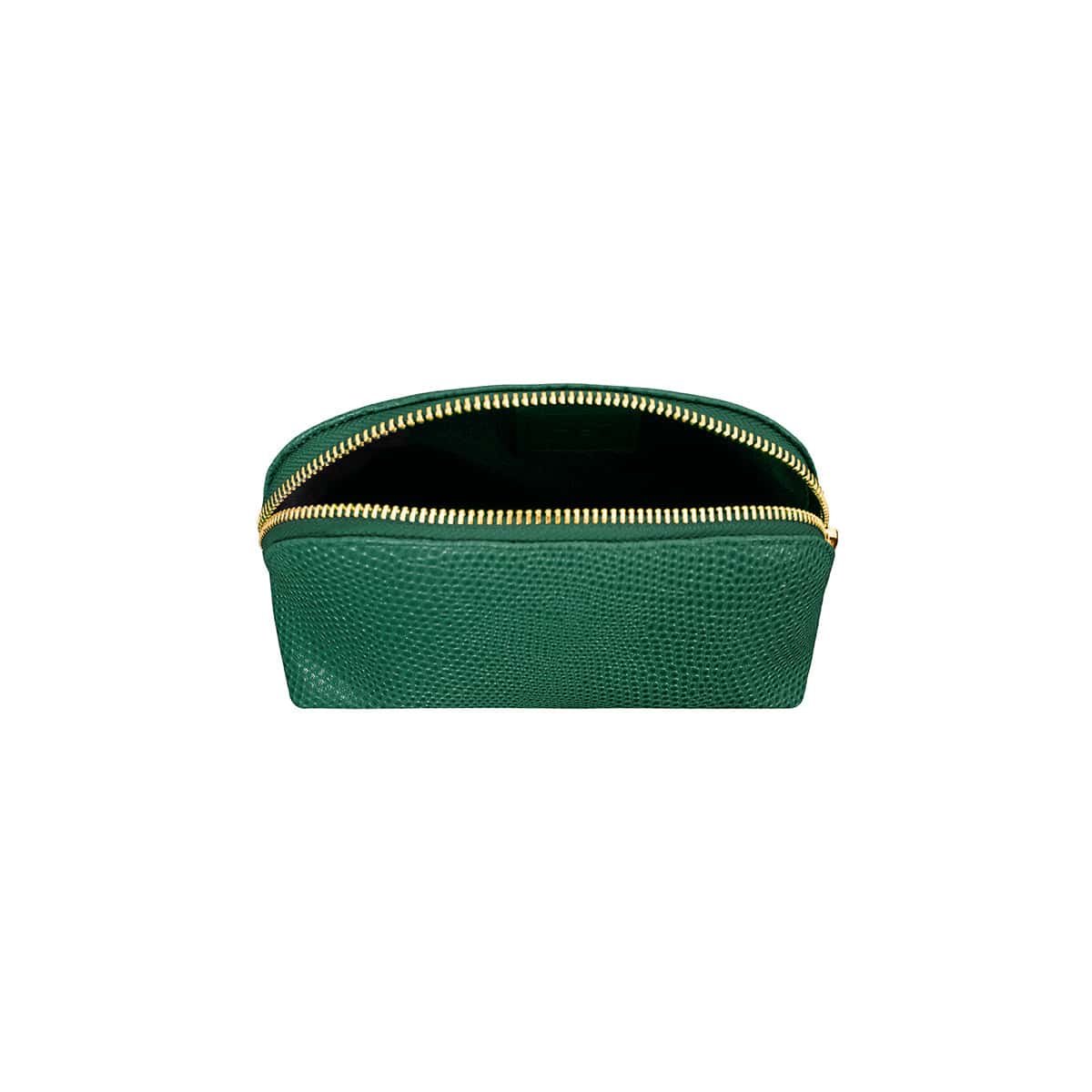 Cosmetiquera Paula en Cuero Verde Storm - miniatura 3