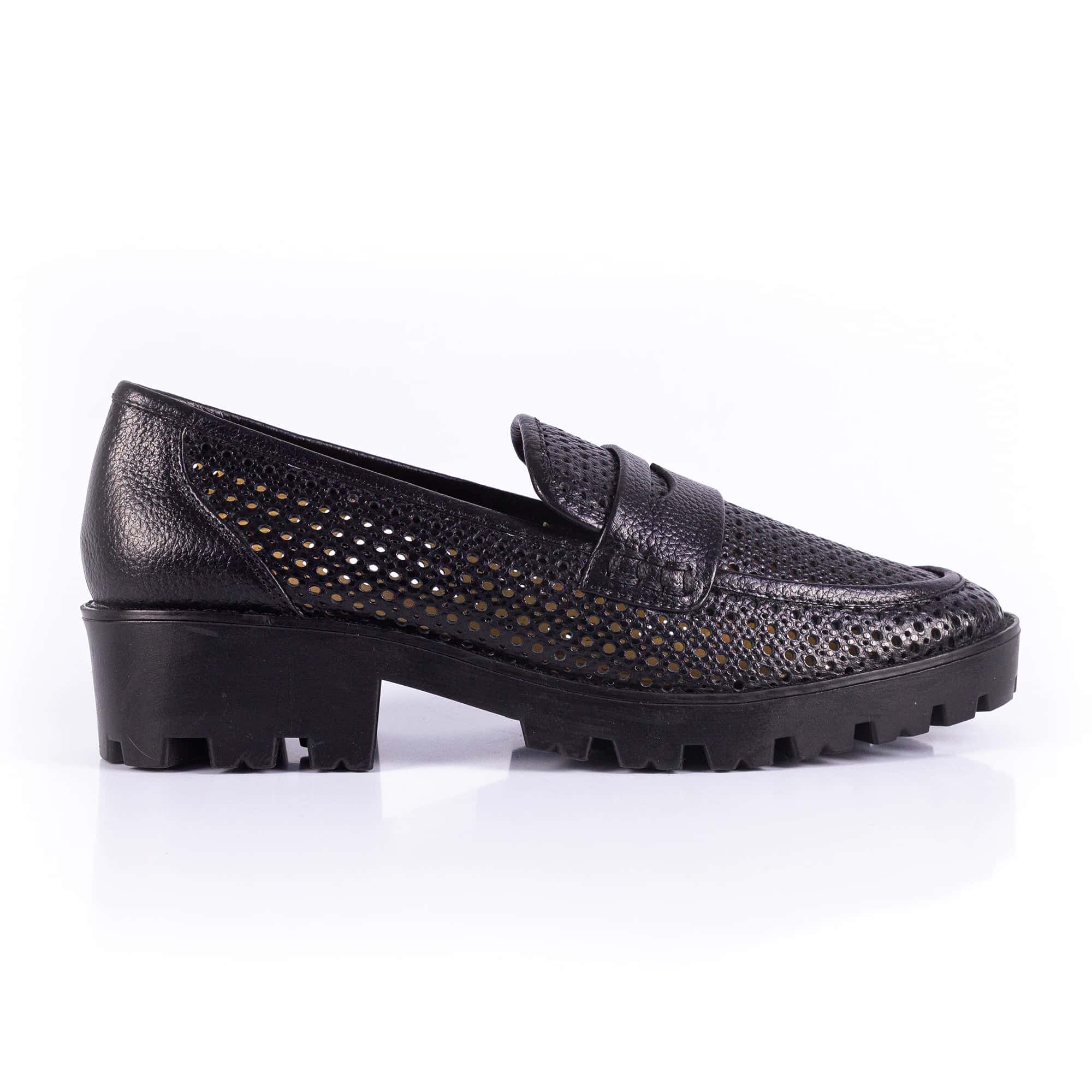 "Sandie" Mocasín en Cuero