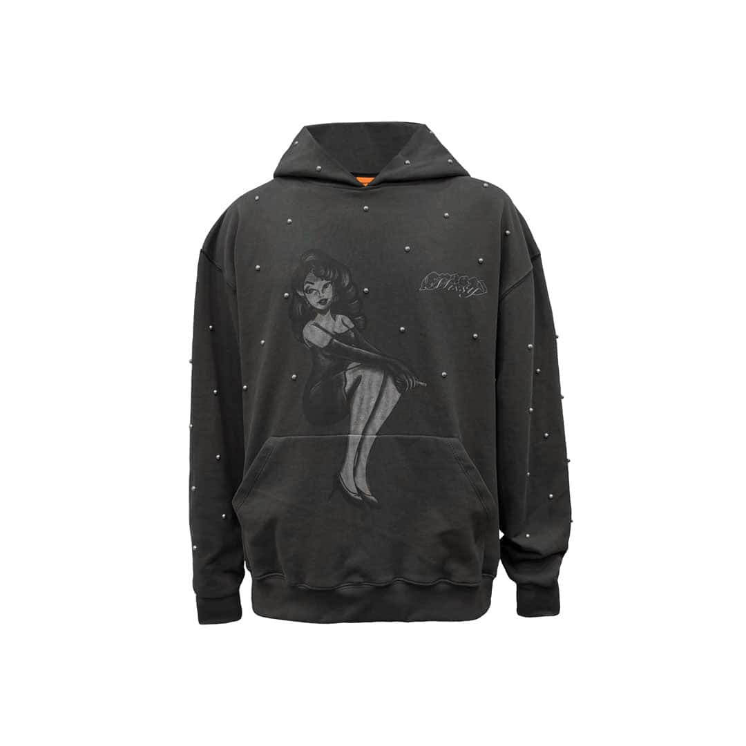 Buzo Hoodie Oversize Gris Oscuro | Missy