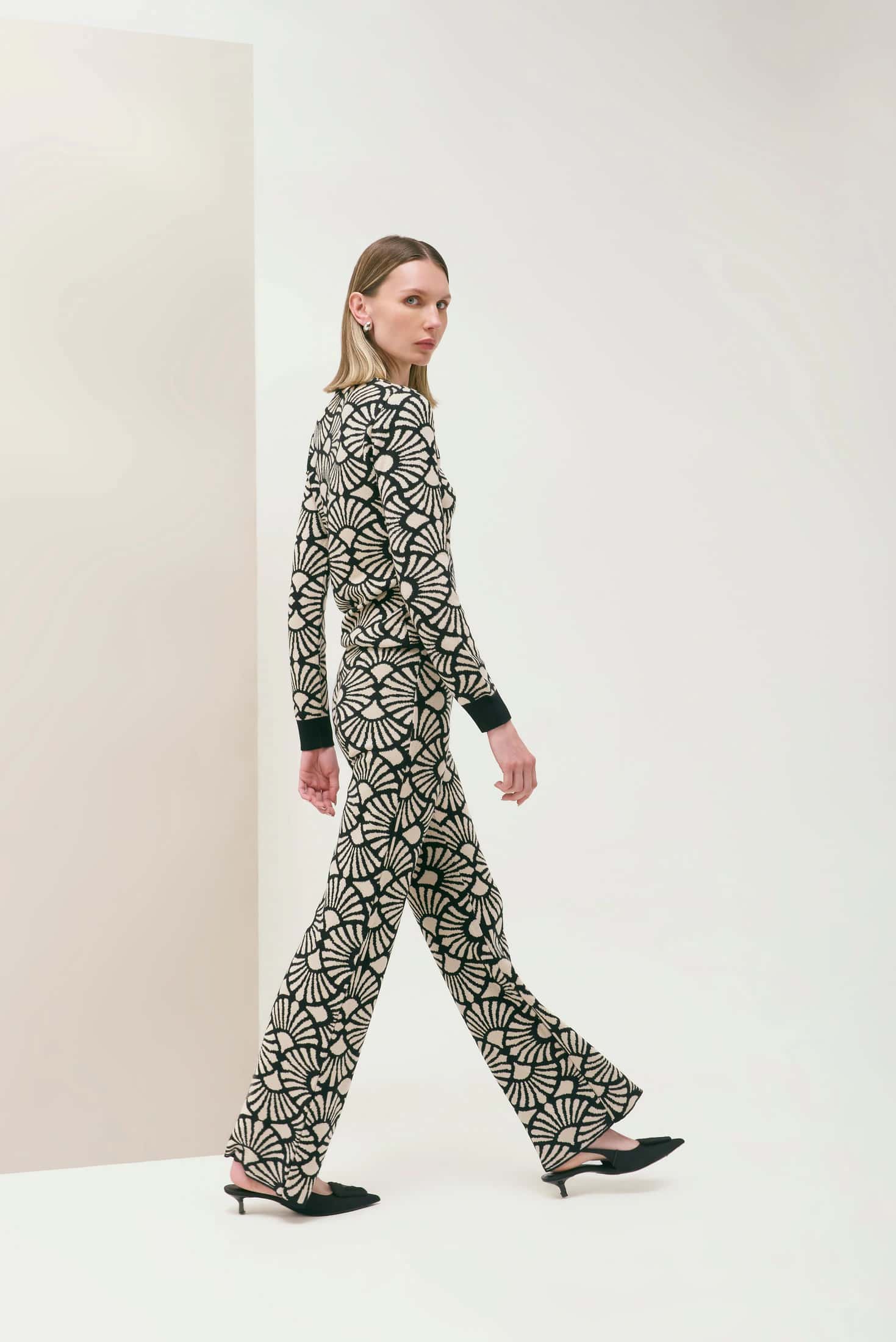 Pantalón Venus Negro-Beige