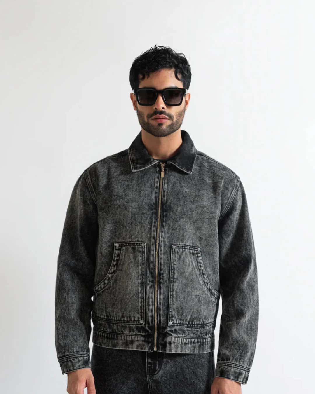 MONCLAIR WASHED BLACK JACKET - miniatura 3