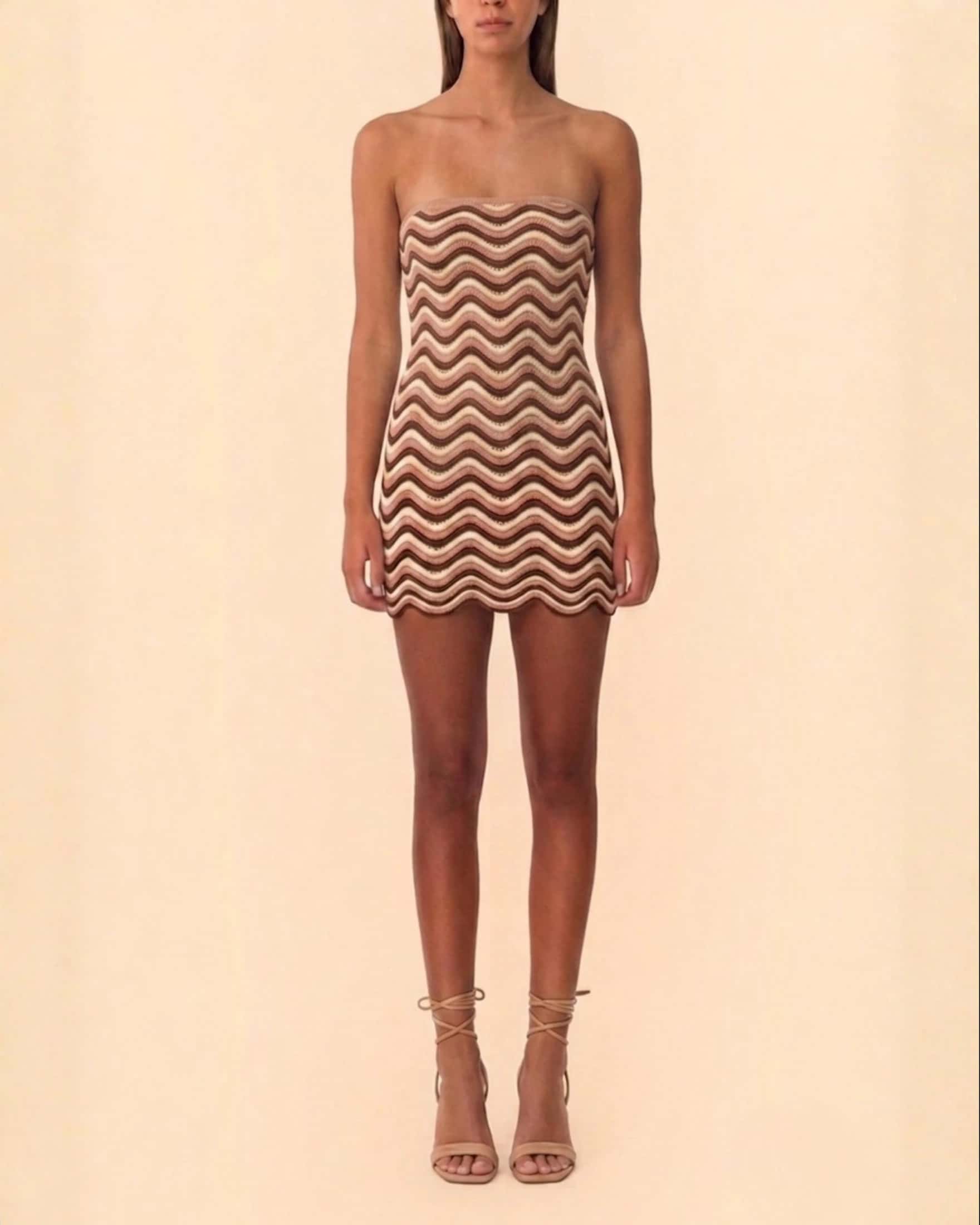 GIA SKIRT/DRESS ROSEWOOD PINK BROWN - miniatura 2