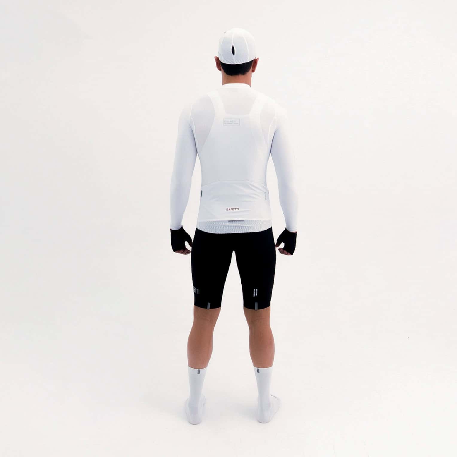 CAMISA CICLISMO MANGA LARGA LATITUDE BLANCA PARA HOMBRE - miniatura 3