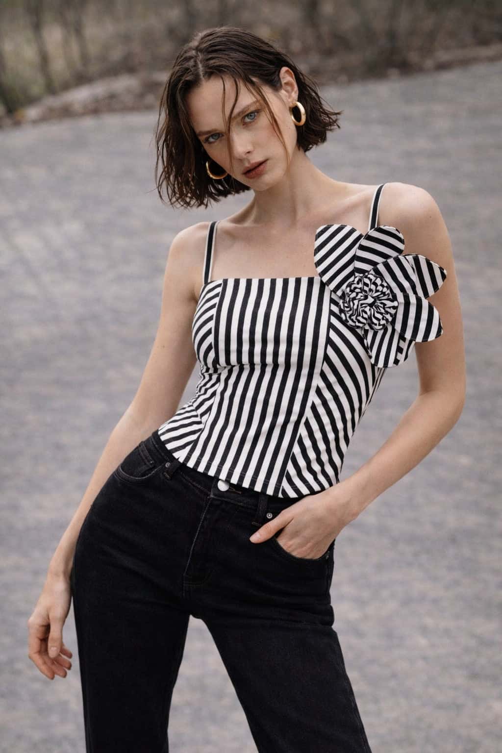 Top Berlim Rayas Negro - miniatura 4