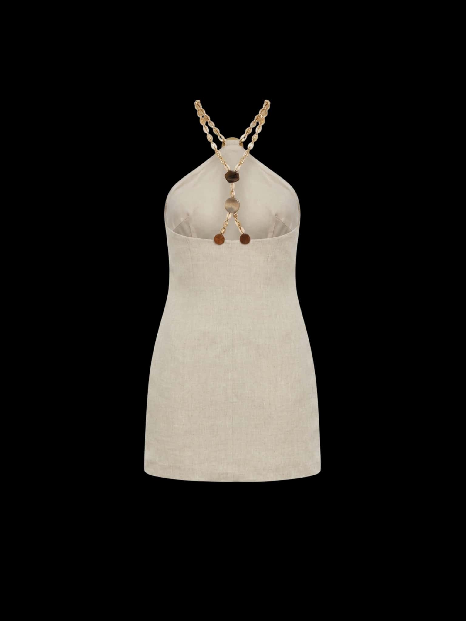 DREA DRESS BEIGE MELANGE - miniatura 6