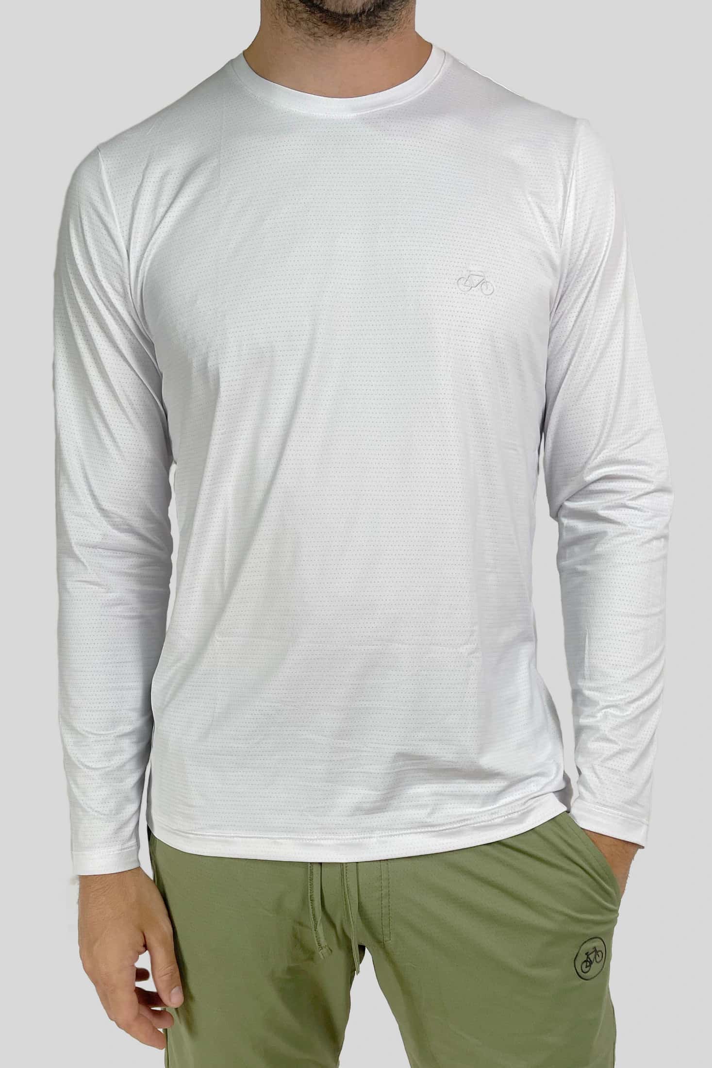 CAMISETA MANGA LARGA SPORT BLANCA