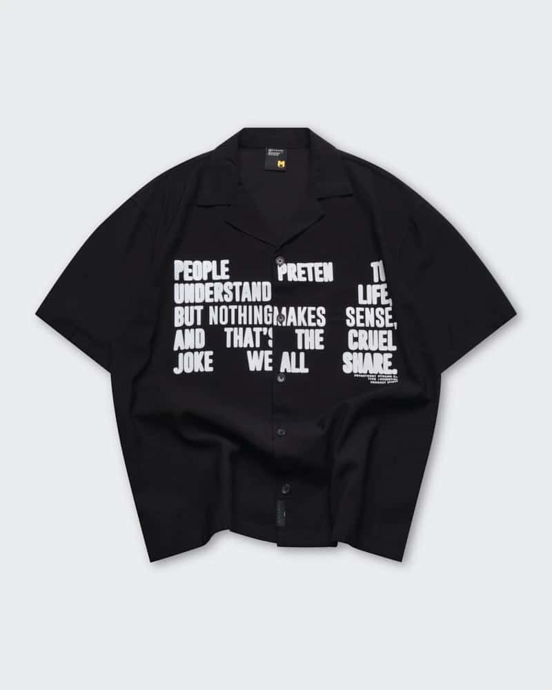 Camisa Negra Oversize No Filter