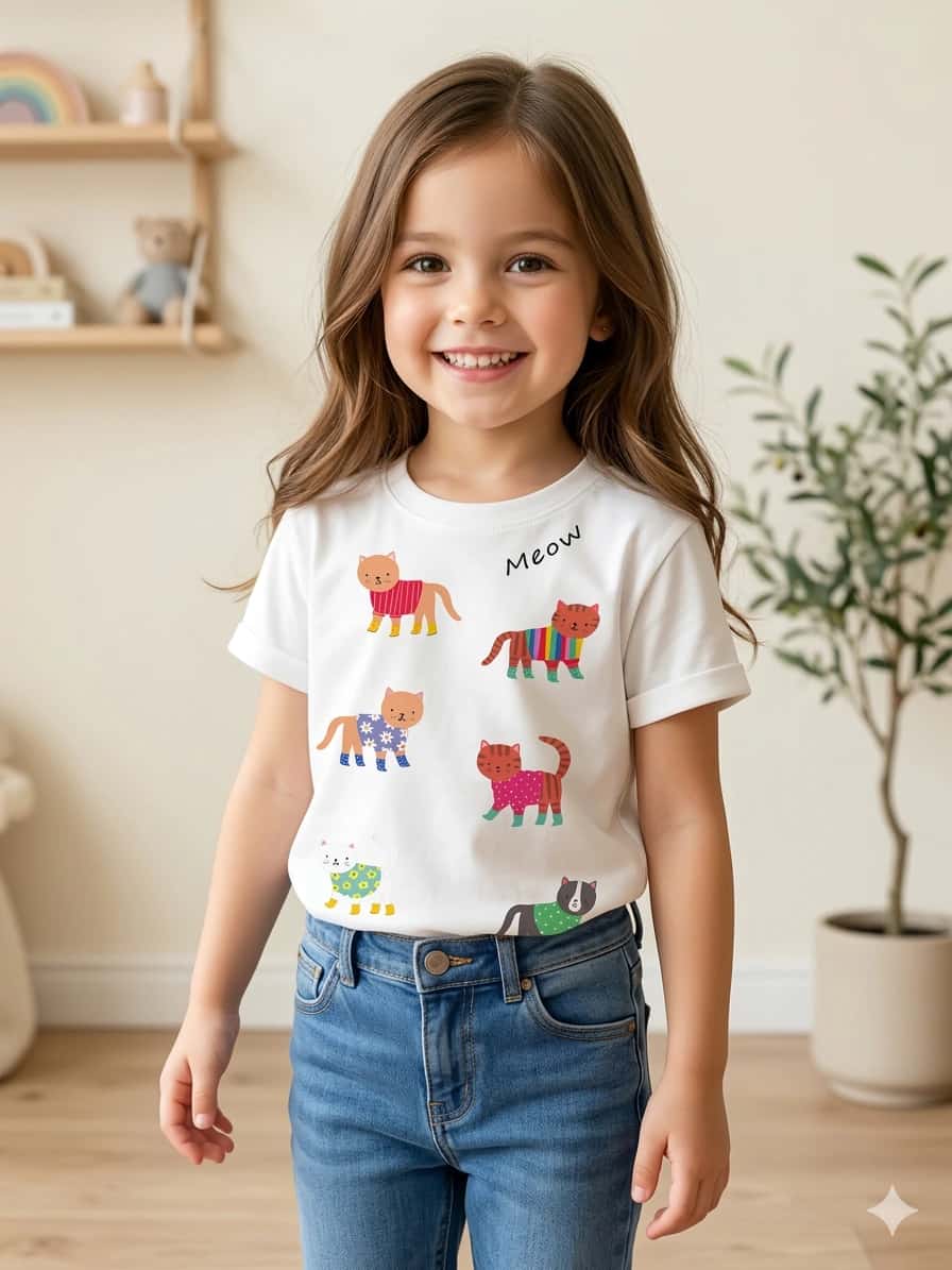 CAMISETA FASHION CATS MINI