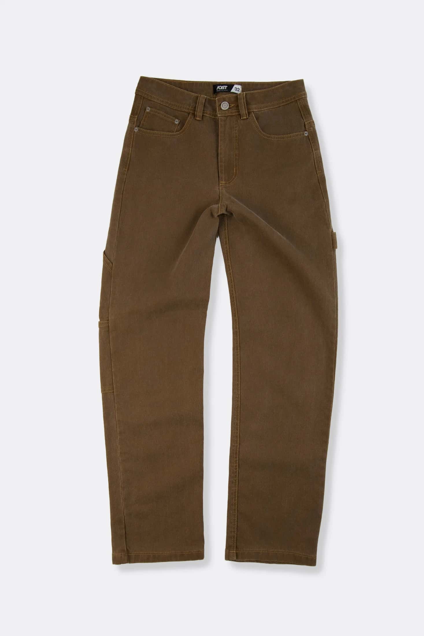 PANTALON CARGO COLOR CAFE