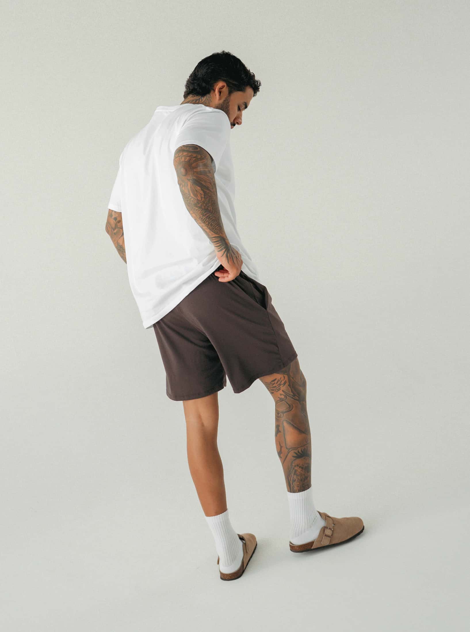 Pijama Pantaloneta Basica Brown - miniatura 2