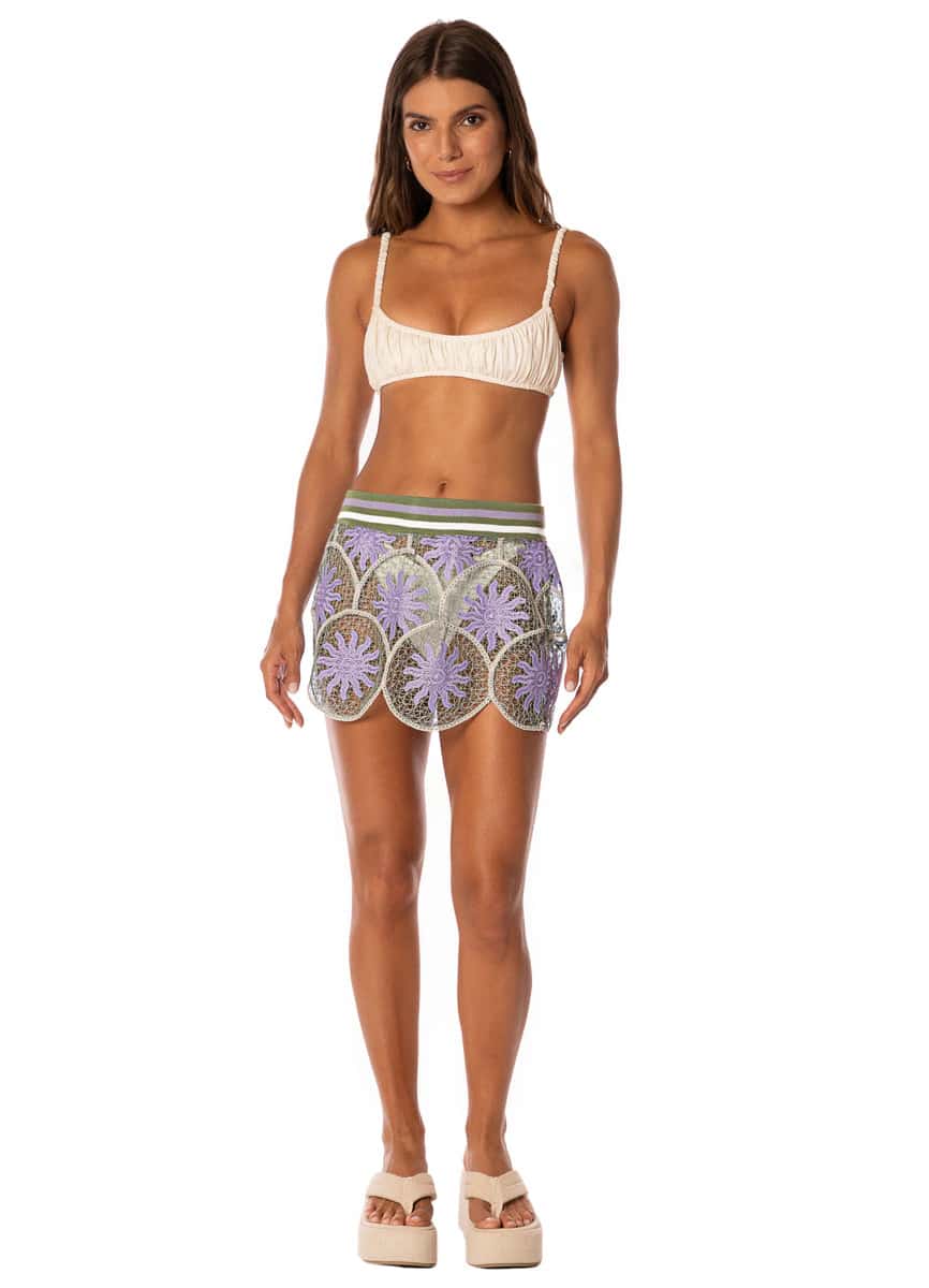 Maaji Golden Sun Bow Short Skirt