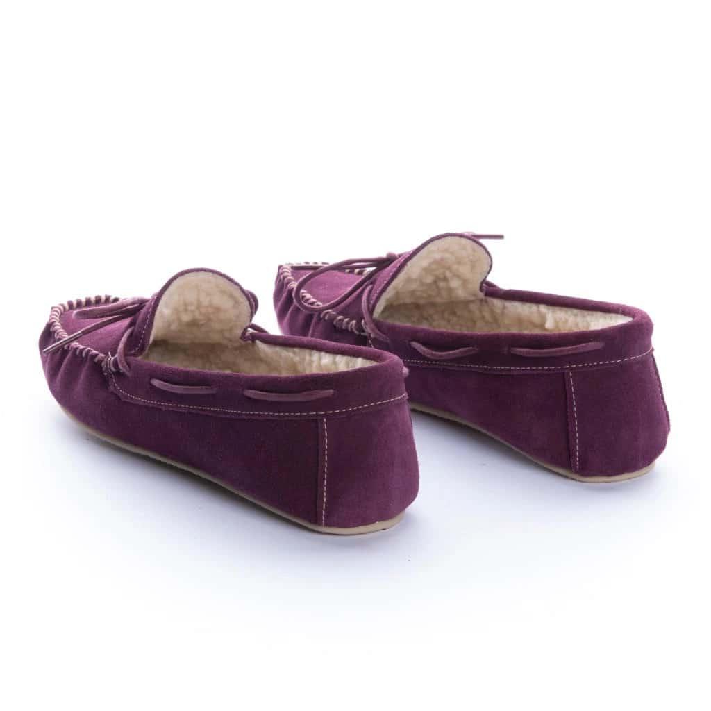 Pantuflas Apaches Mujer Peluche Uva - miniatura 3