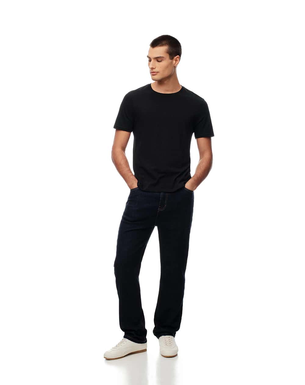 Jean regular índigo oscuro hombre