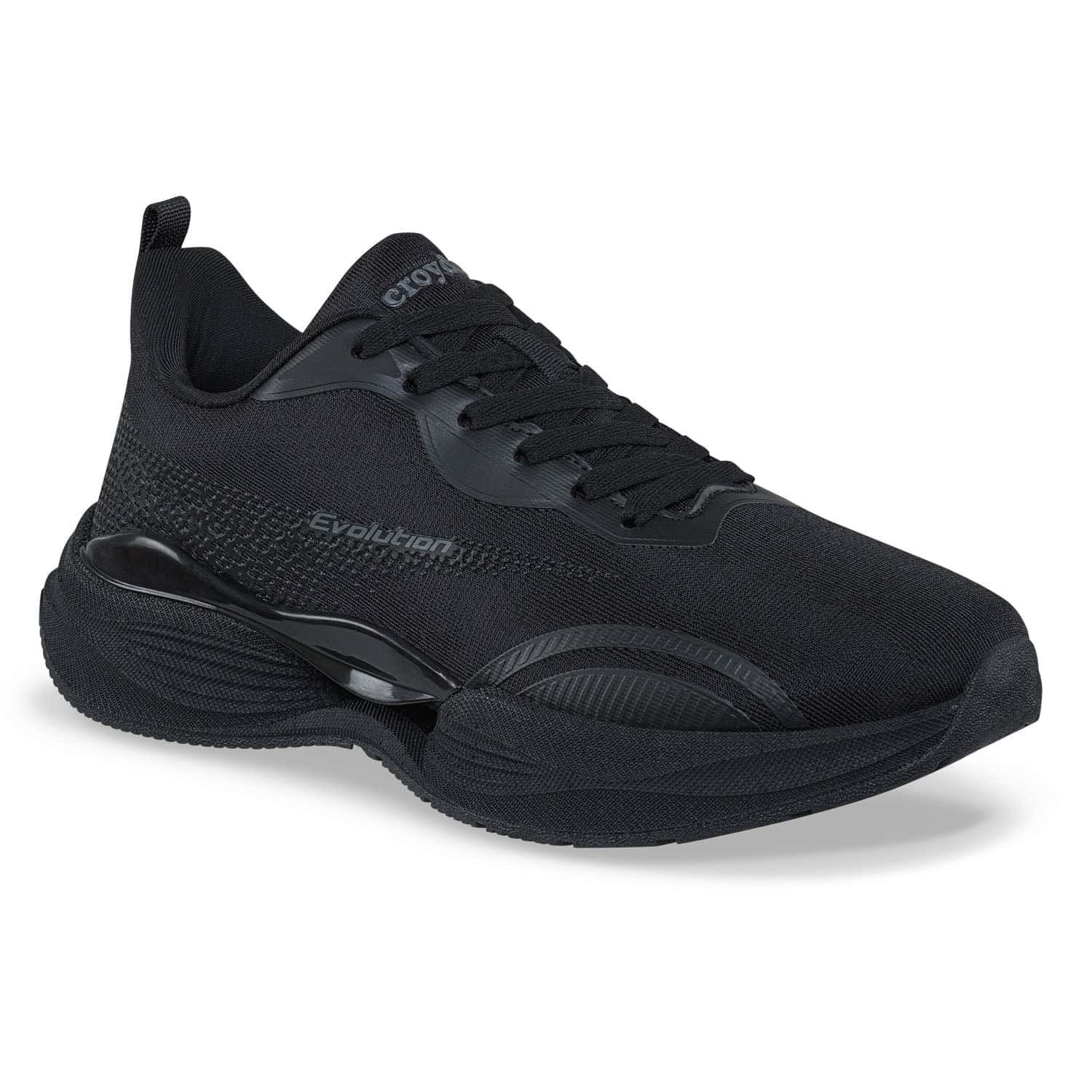 Tenis Running Zacol Negro-Negro Croydon Para Hombre
