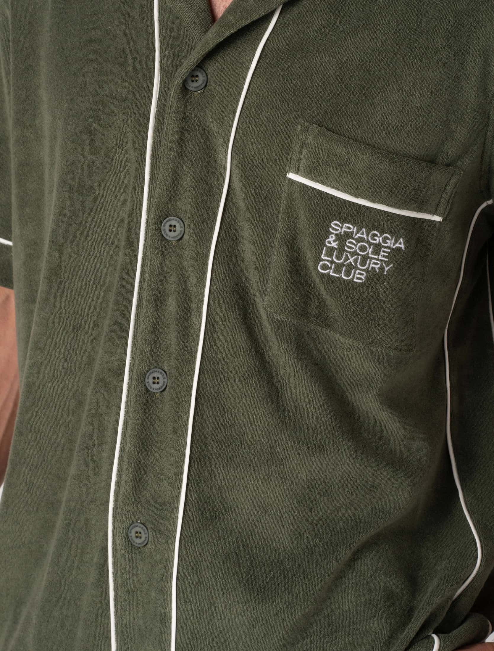 Positano Olive Green Toweling - miniatura 2
