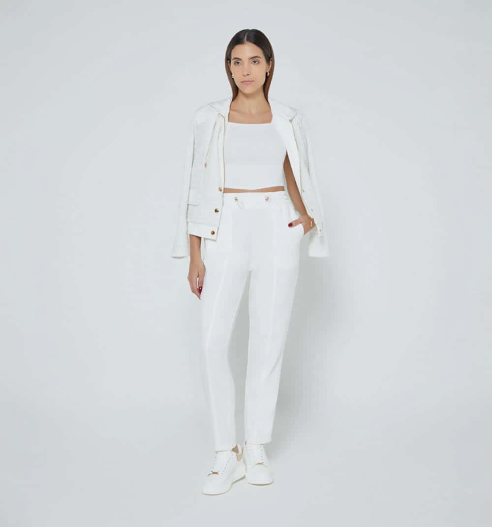 Pantalon deportivo cintura resortada