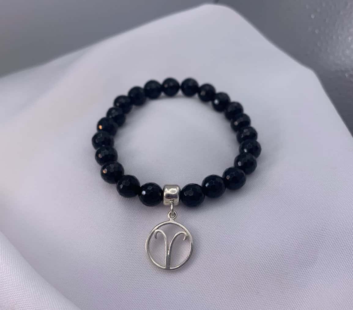 Pulsera Ónix Signo Zodiacal Aries