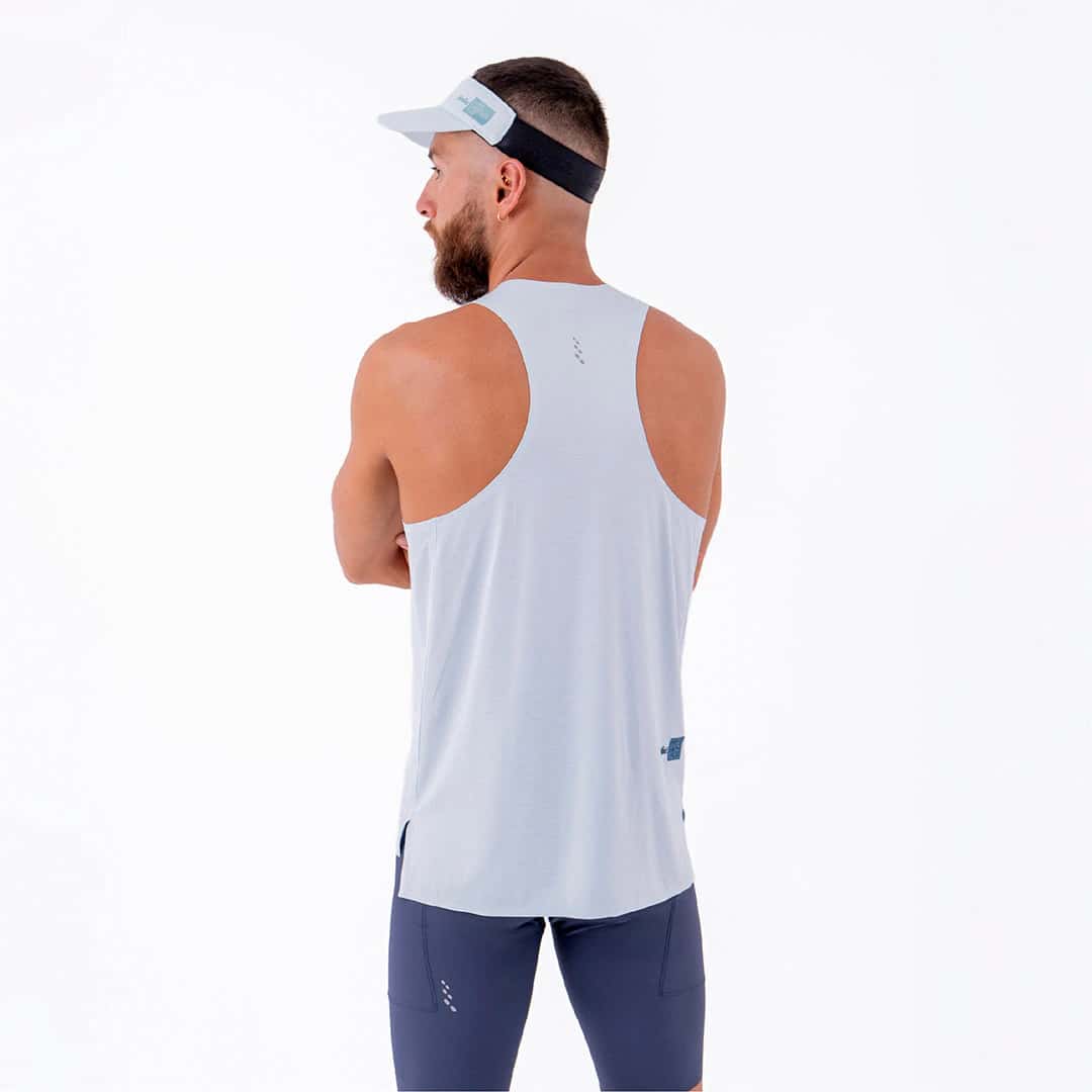 CAMISETA RUNNING MANGA SISA LEVIT AZUL CLARO PARA HOMBRE - miniatura 2