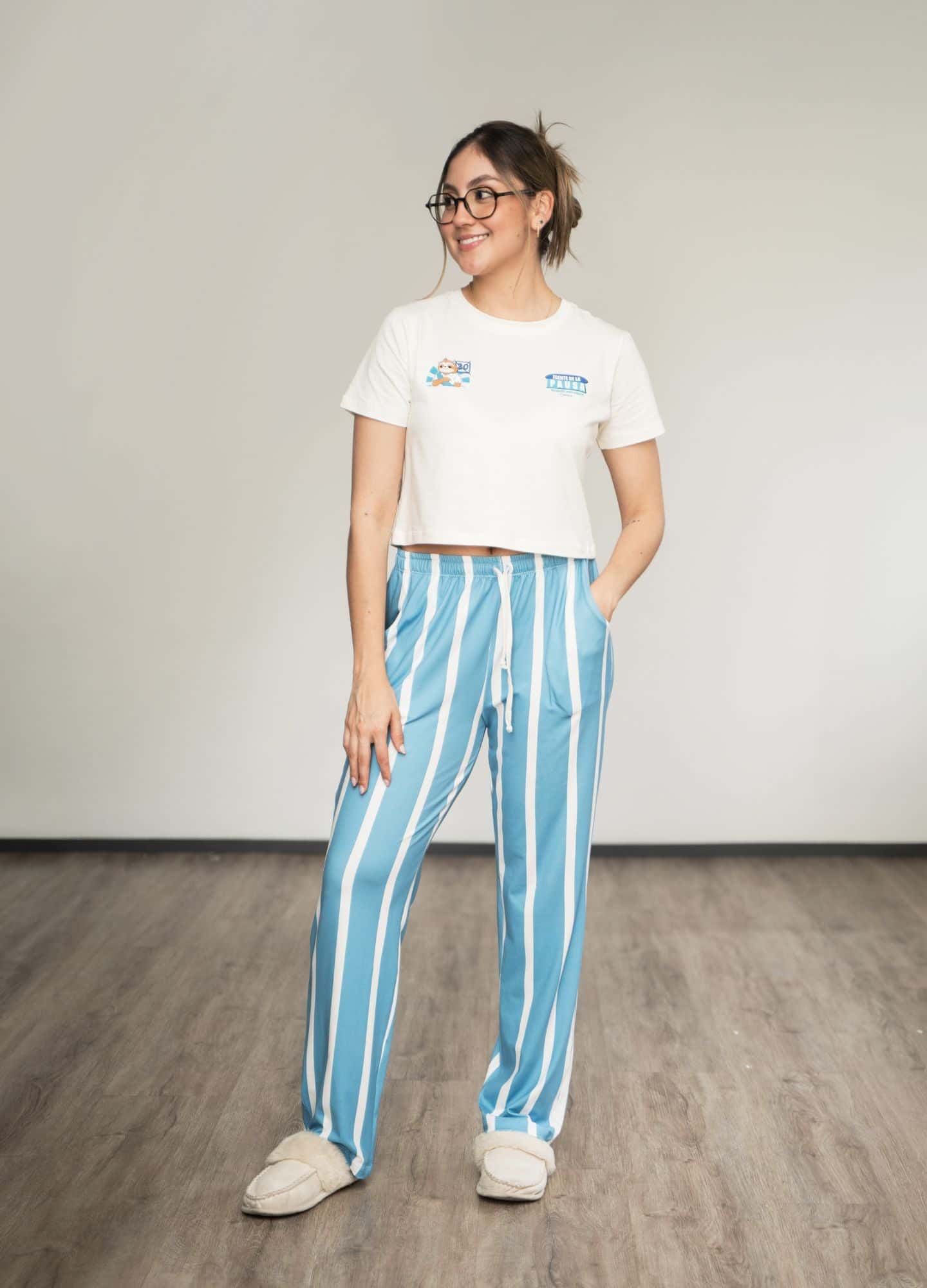 Conjunto Pantalón Frente de la Pausa - Azul Cielo