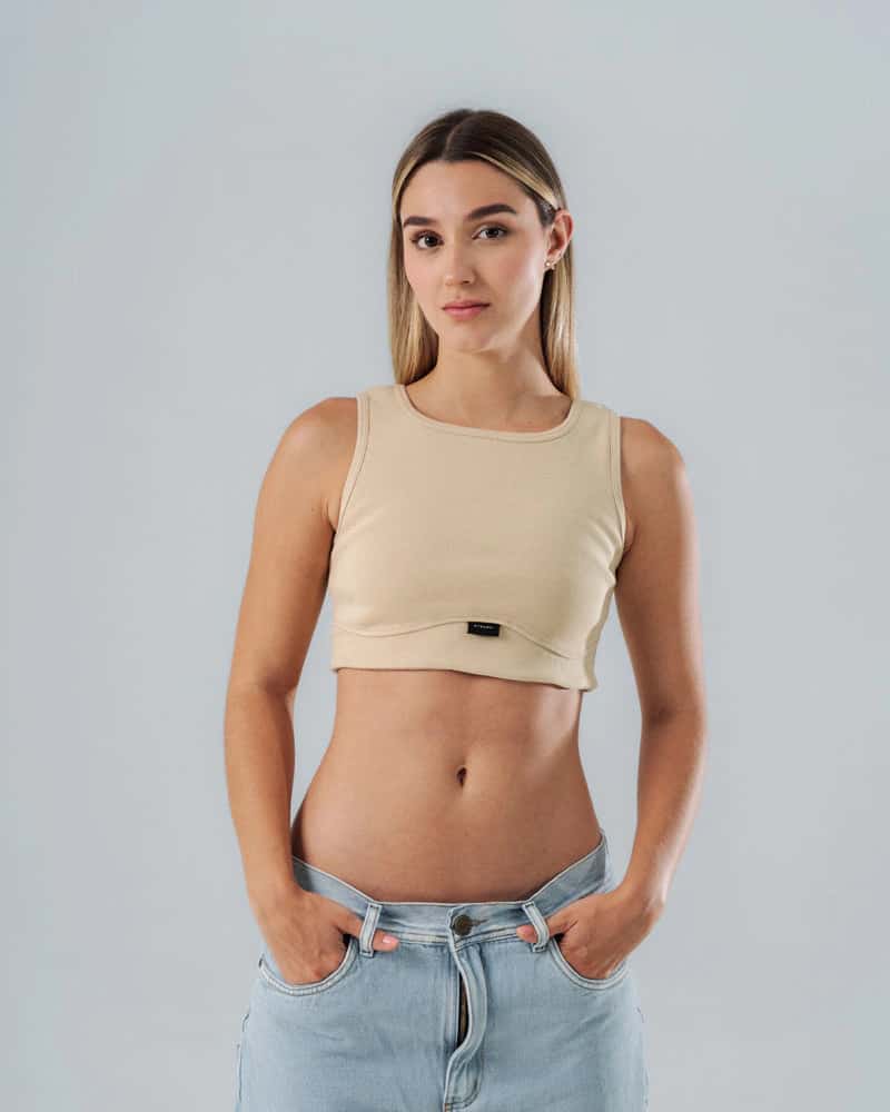 Crop Top Basic Arena - miniatura 4