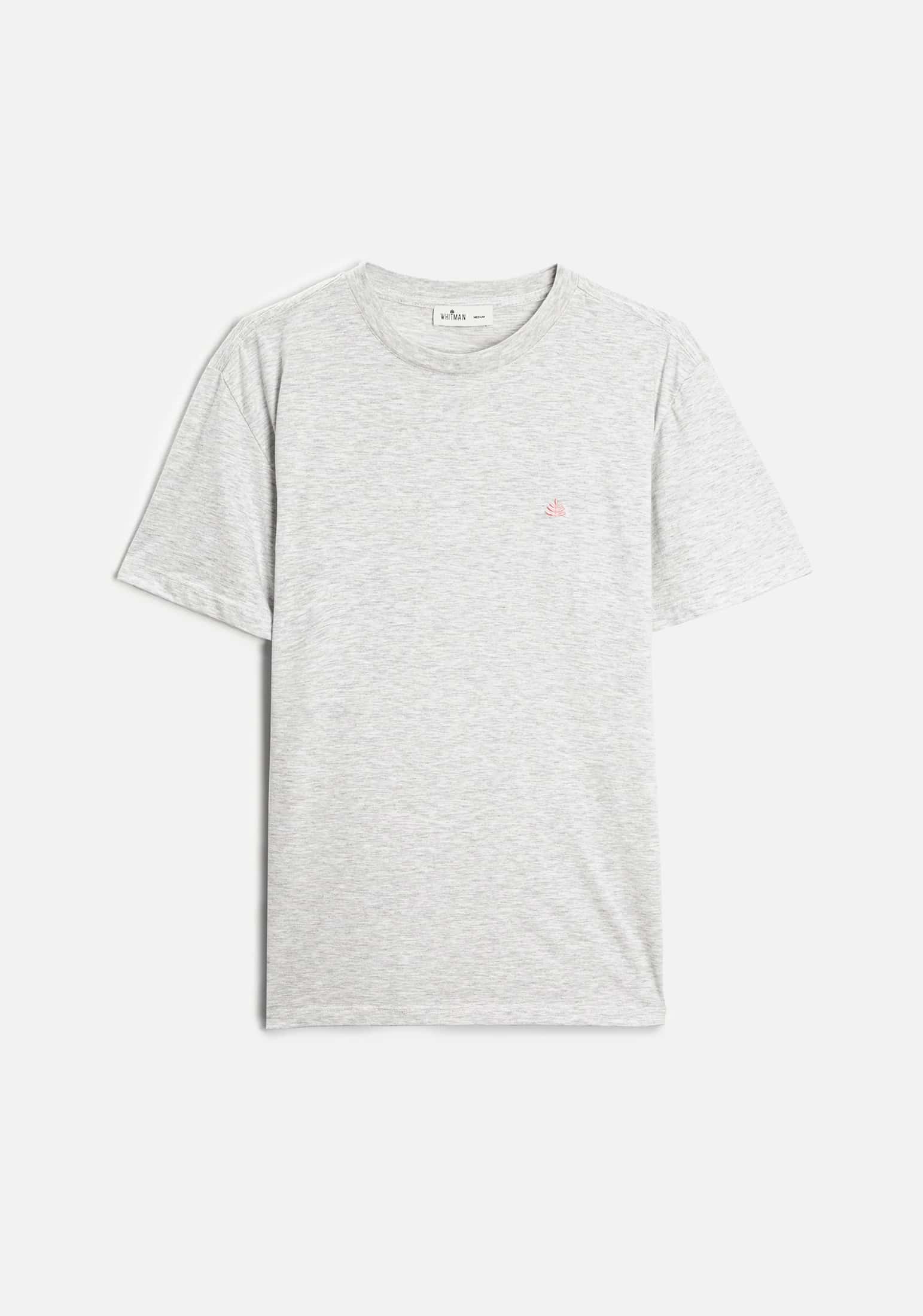 Camiseta H Unicolor L-Ros Gris Claro