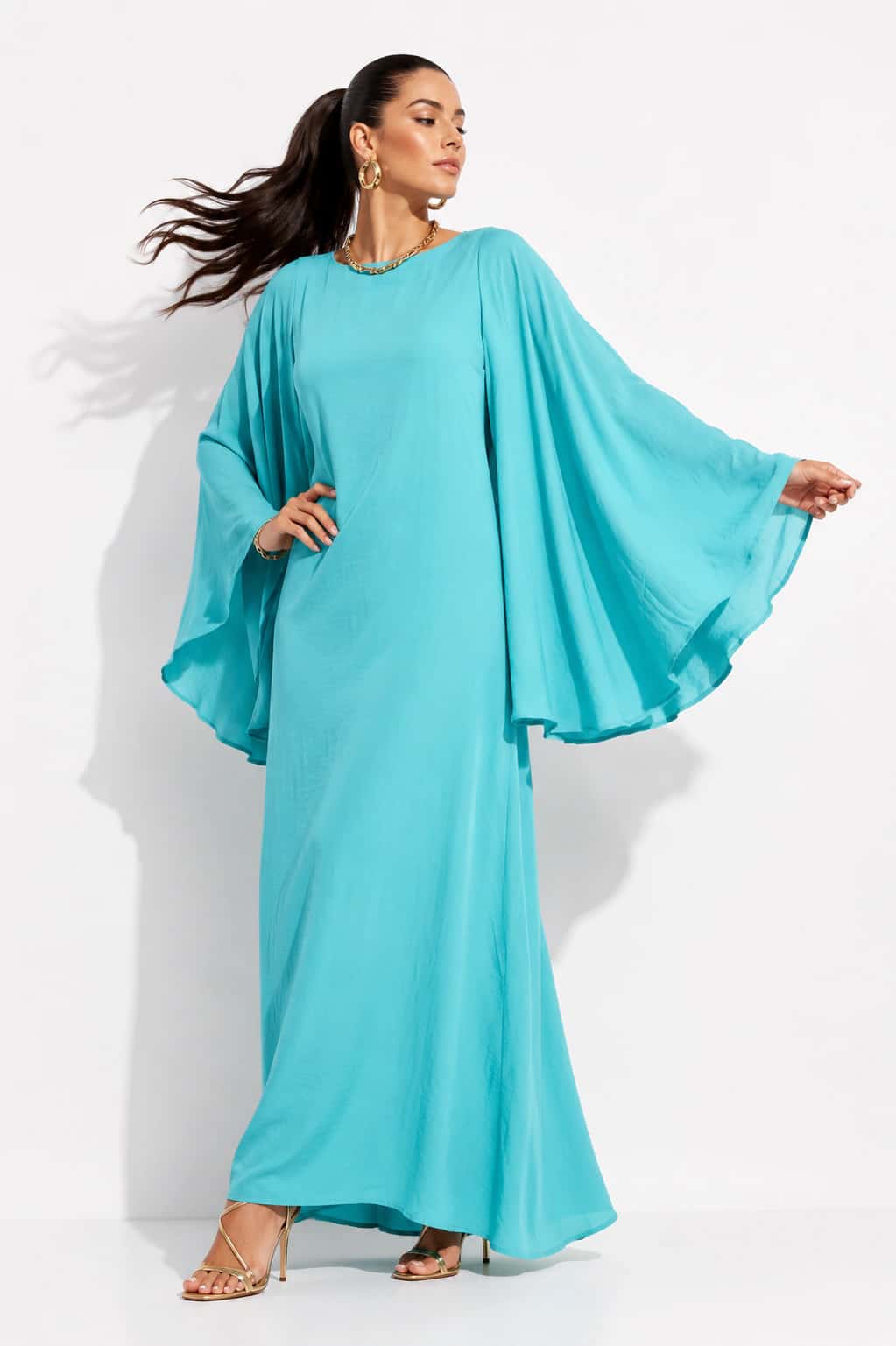 Vestido Damara Turquesa - miniatura 2