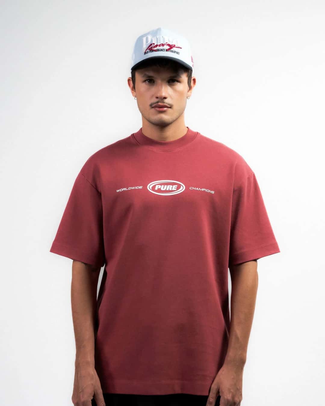 OVERDRIVE BURGUNDY T-SHIRT - miniatura 1