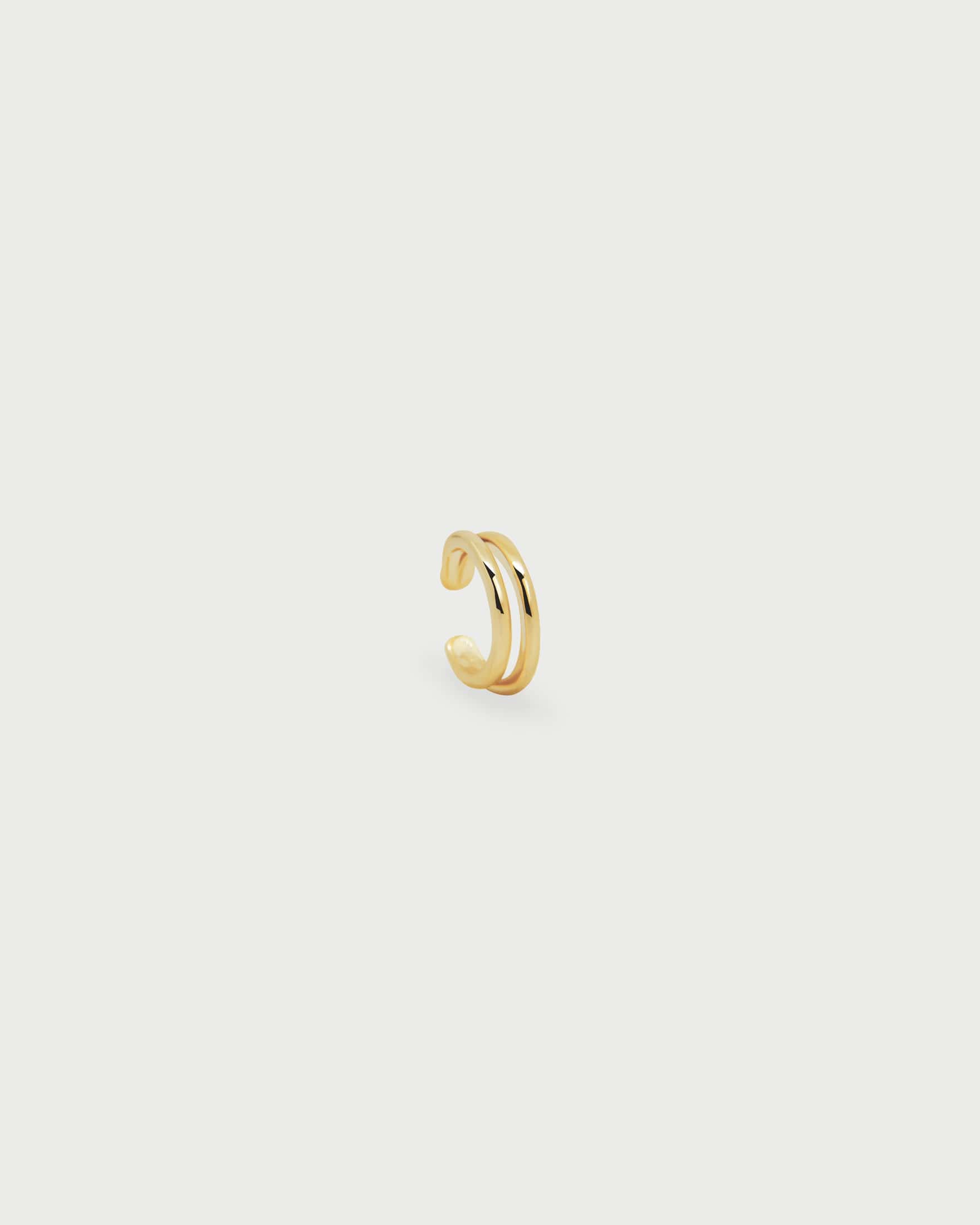 Earcuff Doble Efecto Liso