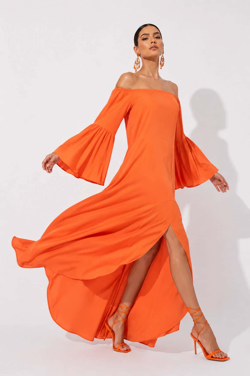 Vestido Sevilla Naranja - miniatura 1