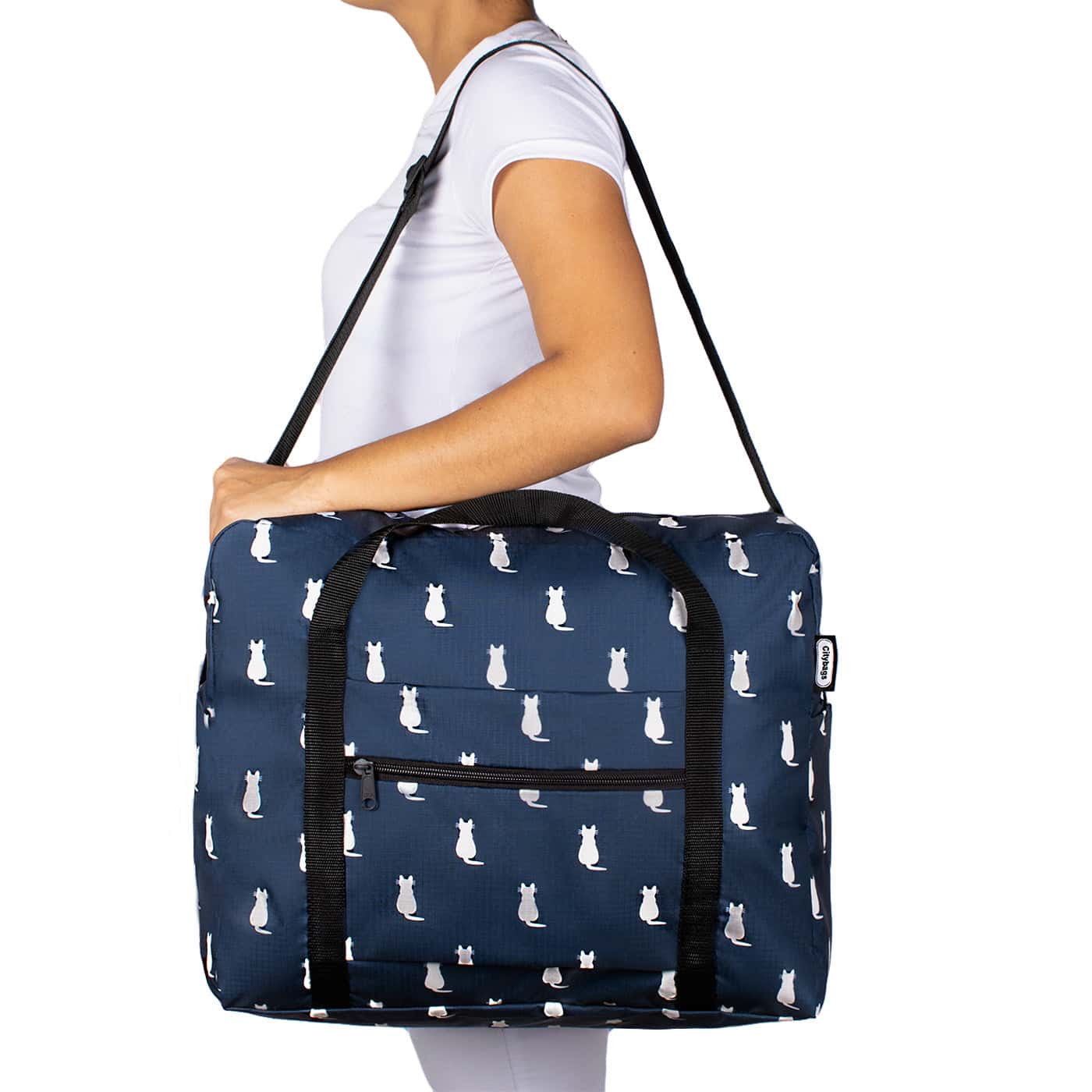 Maleta Articulo Personal Plegable ULTRA Estampado Gatos Citybags Multicolor - miniatura 3